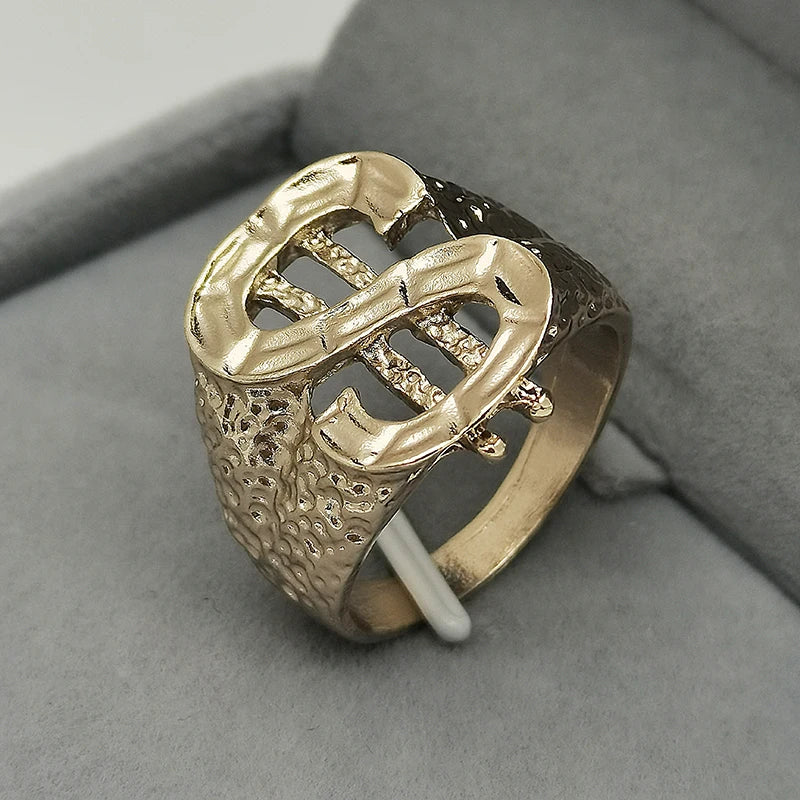 Luxury Golden Dollar Ring | Mens Jewellery