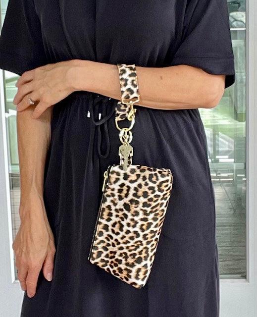 Leopard Vegan Leather Clutch