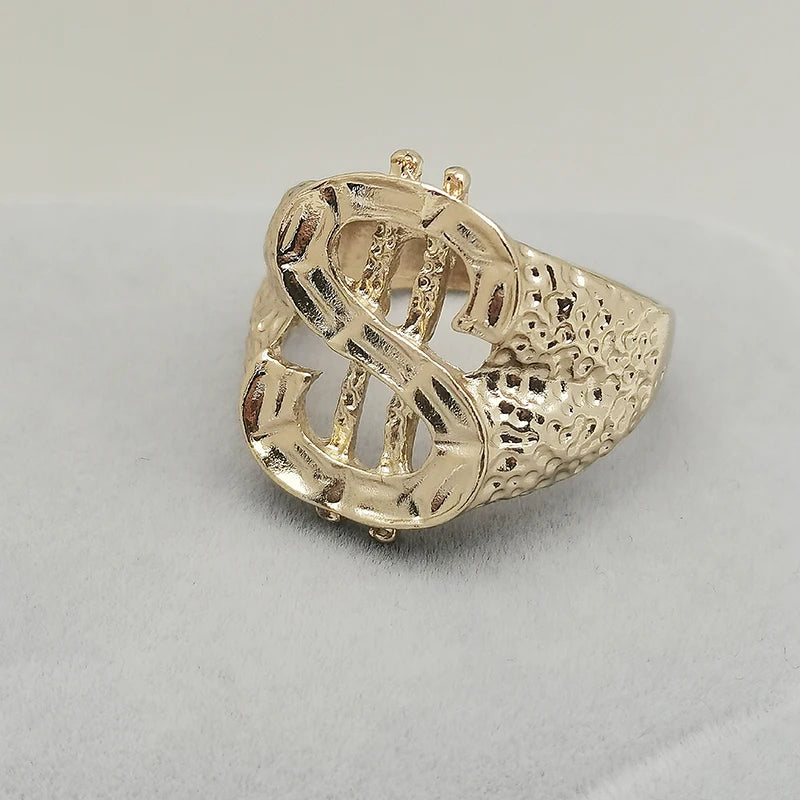Luxury Golden Dollar Ring | Mens Jewellery