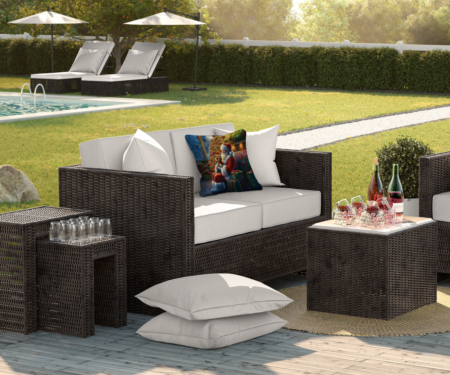 Santa Claus Throw Pillow