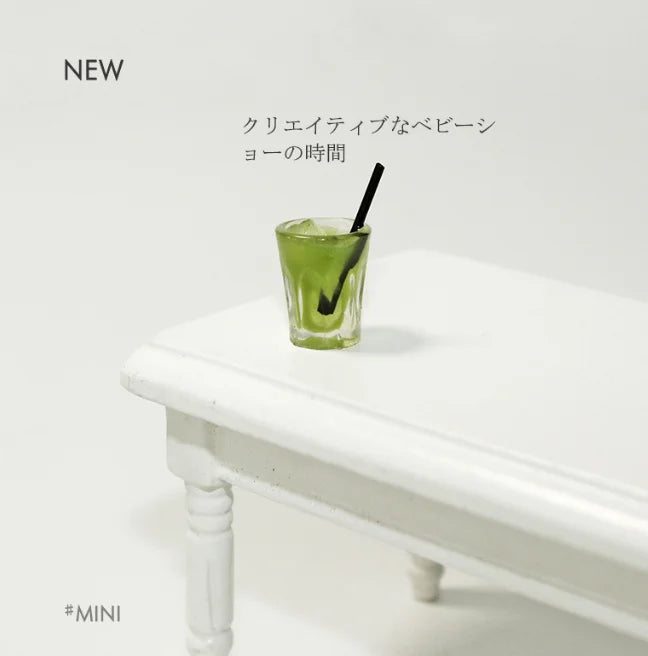 1/6 1/12 Doll House Simulation Miniature Mini Matcha Beverage Cup Model Decor