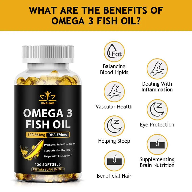 Omega 3 Fish Oil - Immune & Heart Support