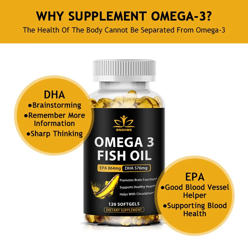 Omega 3 Fish Oil - Immune & Heart Support