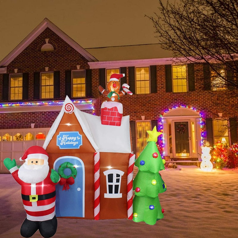 SANTA JINGER BREAD HOUSE - INFLATABLE