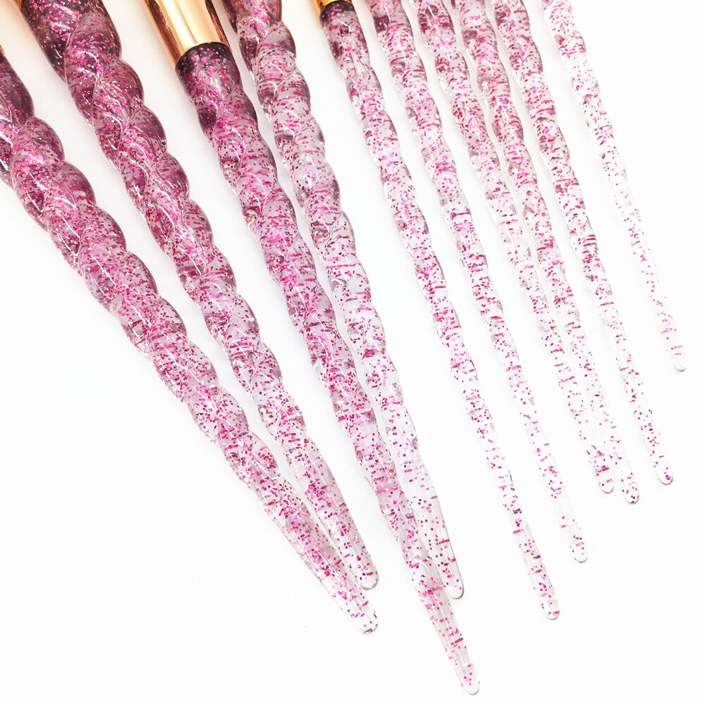 Makeup Brushes Set With Diamond Crystal Handle