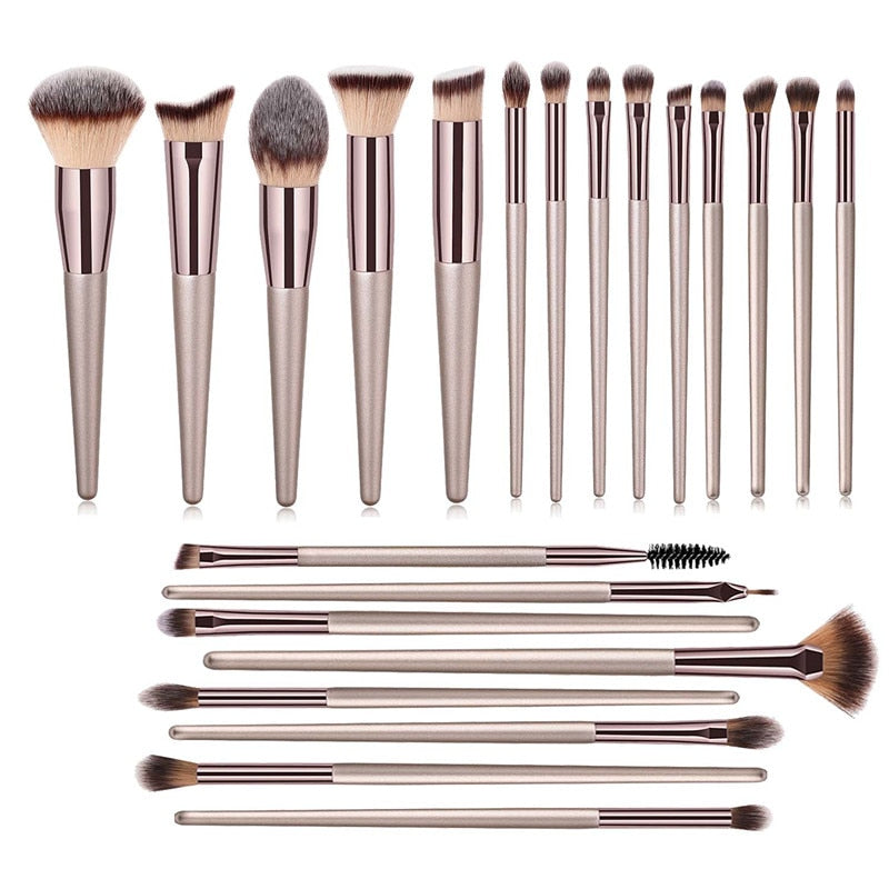 Champagne Premium Synthetic Brushes