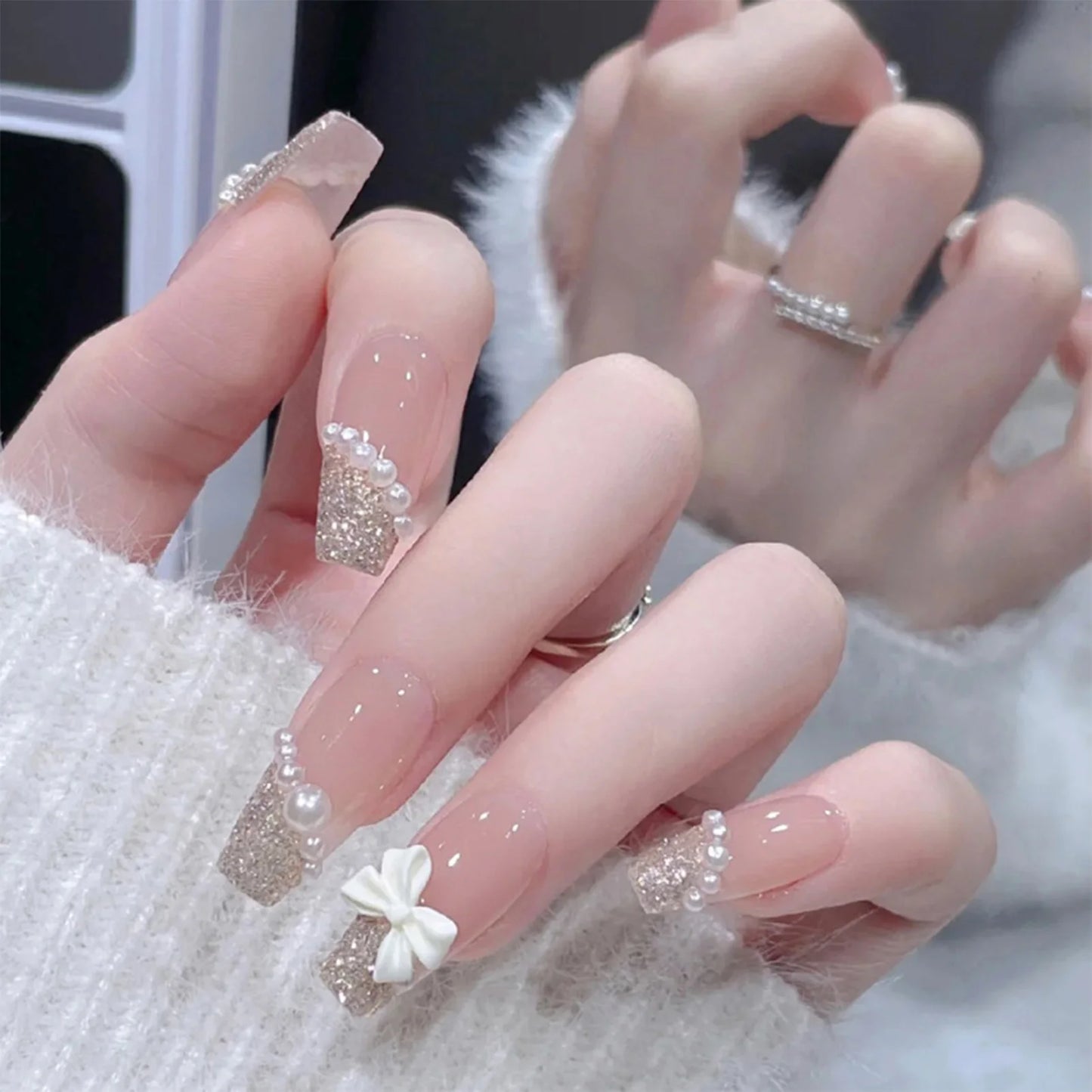 Droped Diamond - Artificial Nails