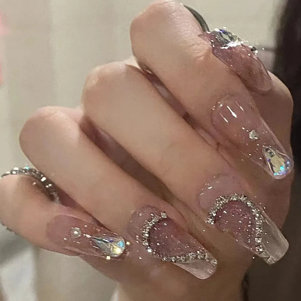 Droped Diamond - Artificial Nails