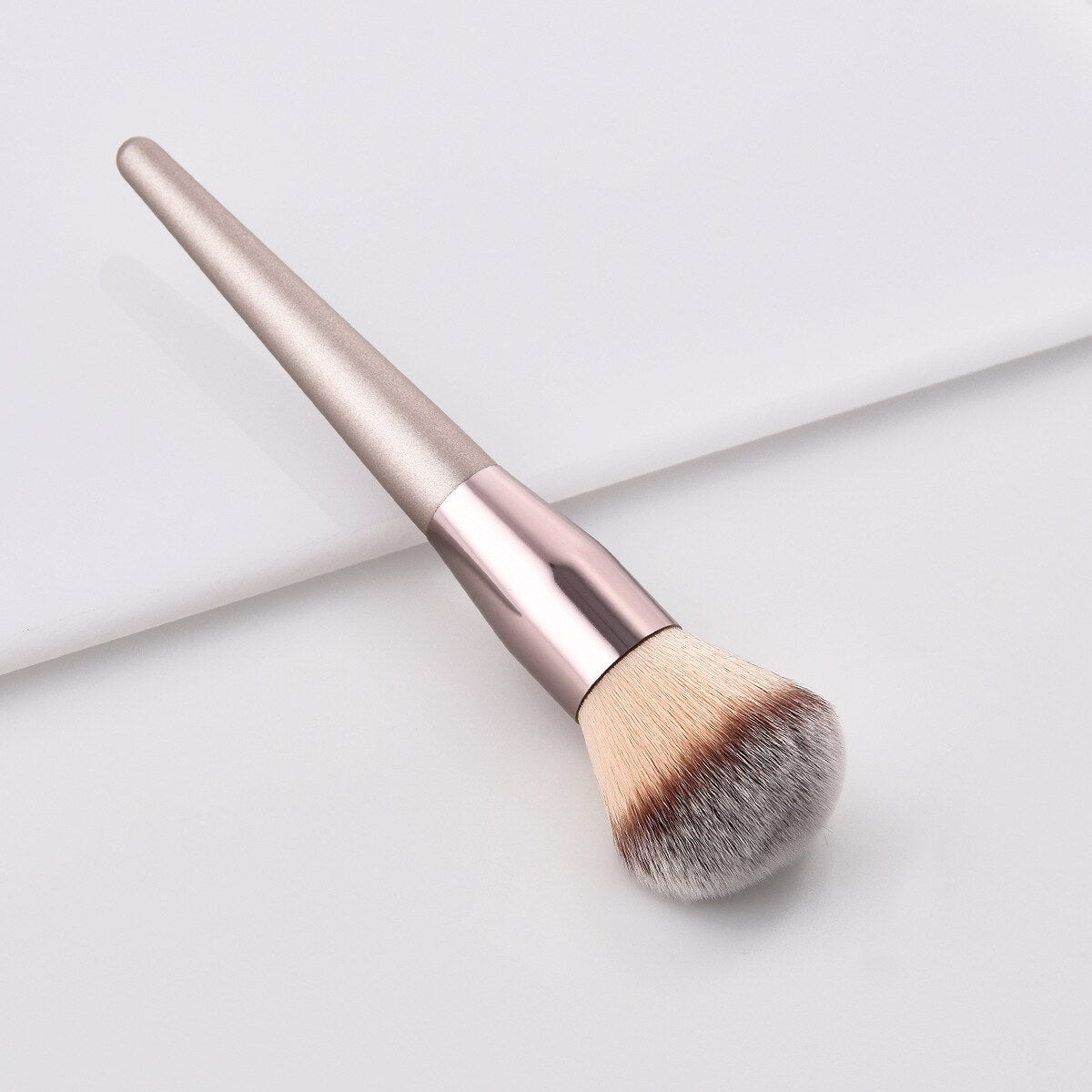 Champagne Facial Makeup Brushes Set - 4pcs