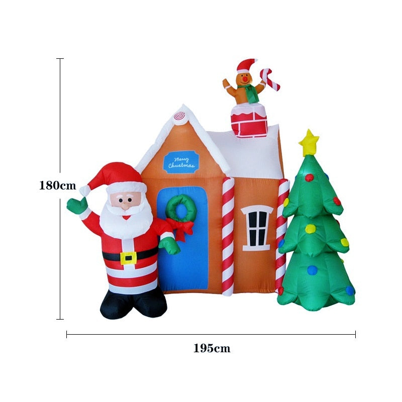 SANTA JINGER BREAD HOUSE - INFLATABLE