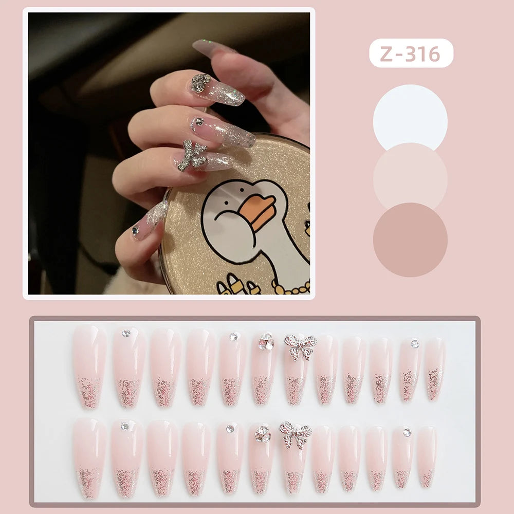 Droped Diamond - Artificial Nails