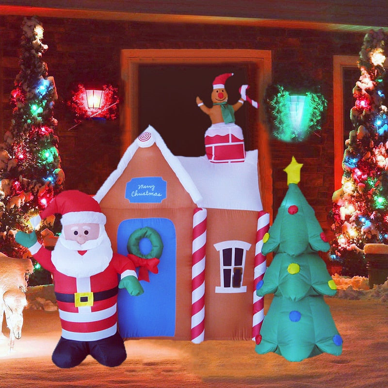 SANTA JINGER BREAD HOUSE - INFLATABLE