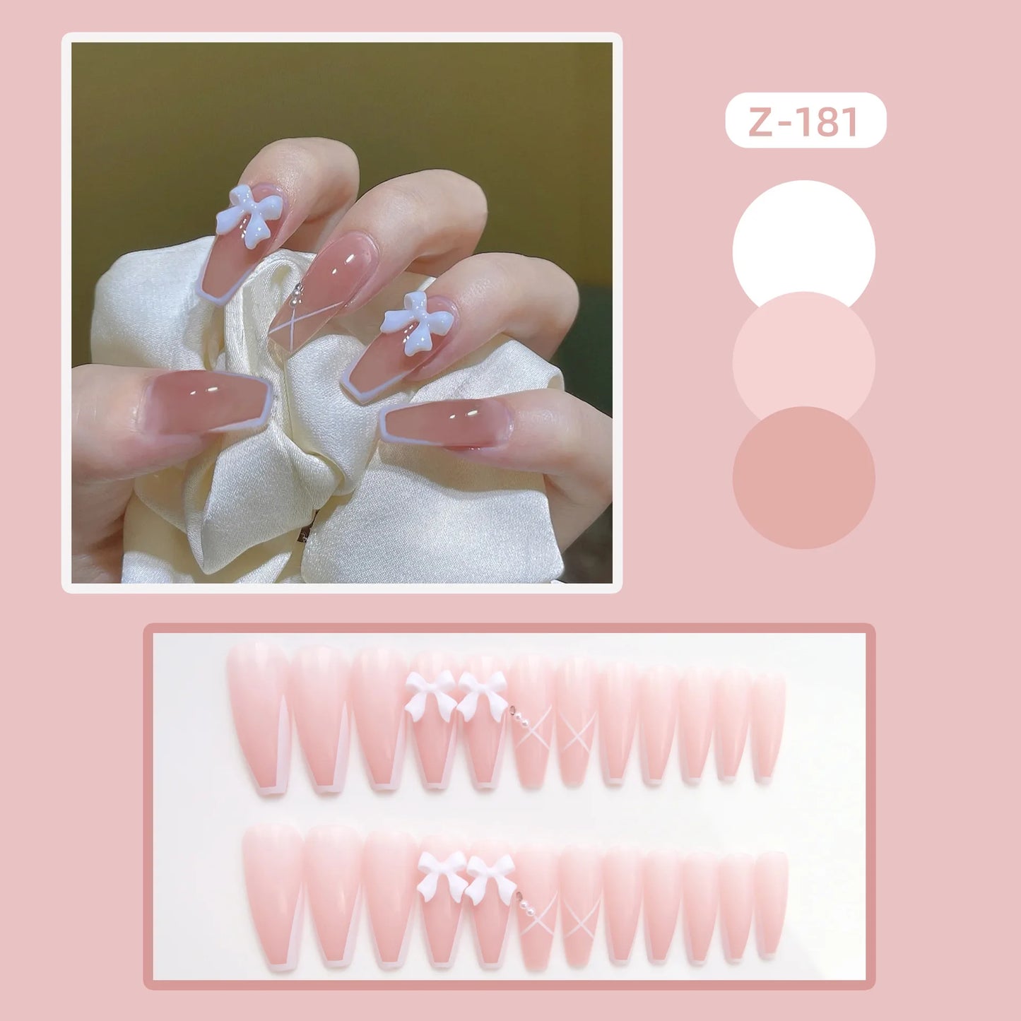 Droped Diamond - Artificial Nails