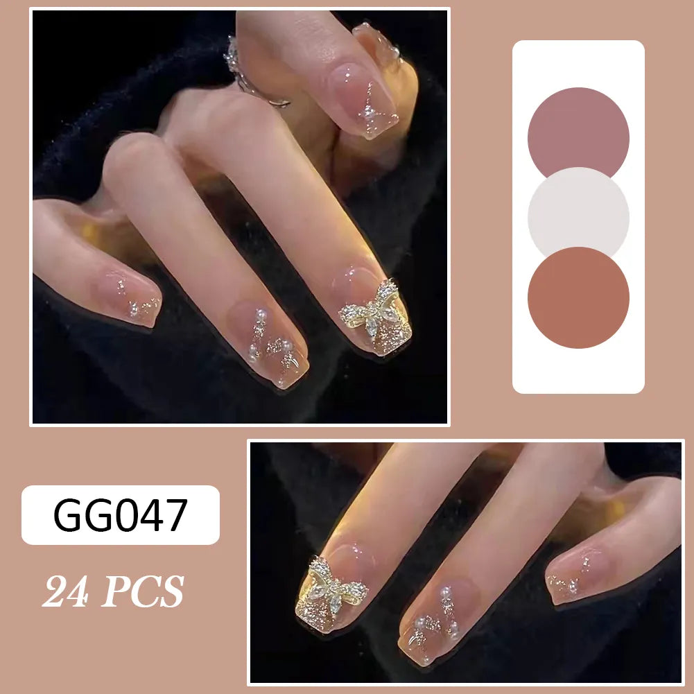 Droped Diamond - Artificial Nails