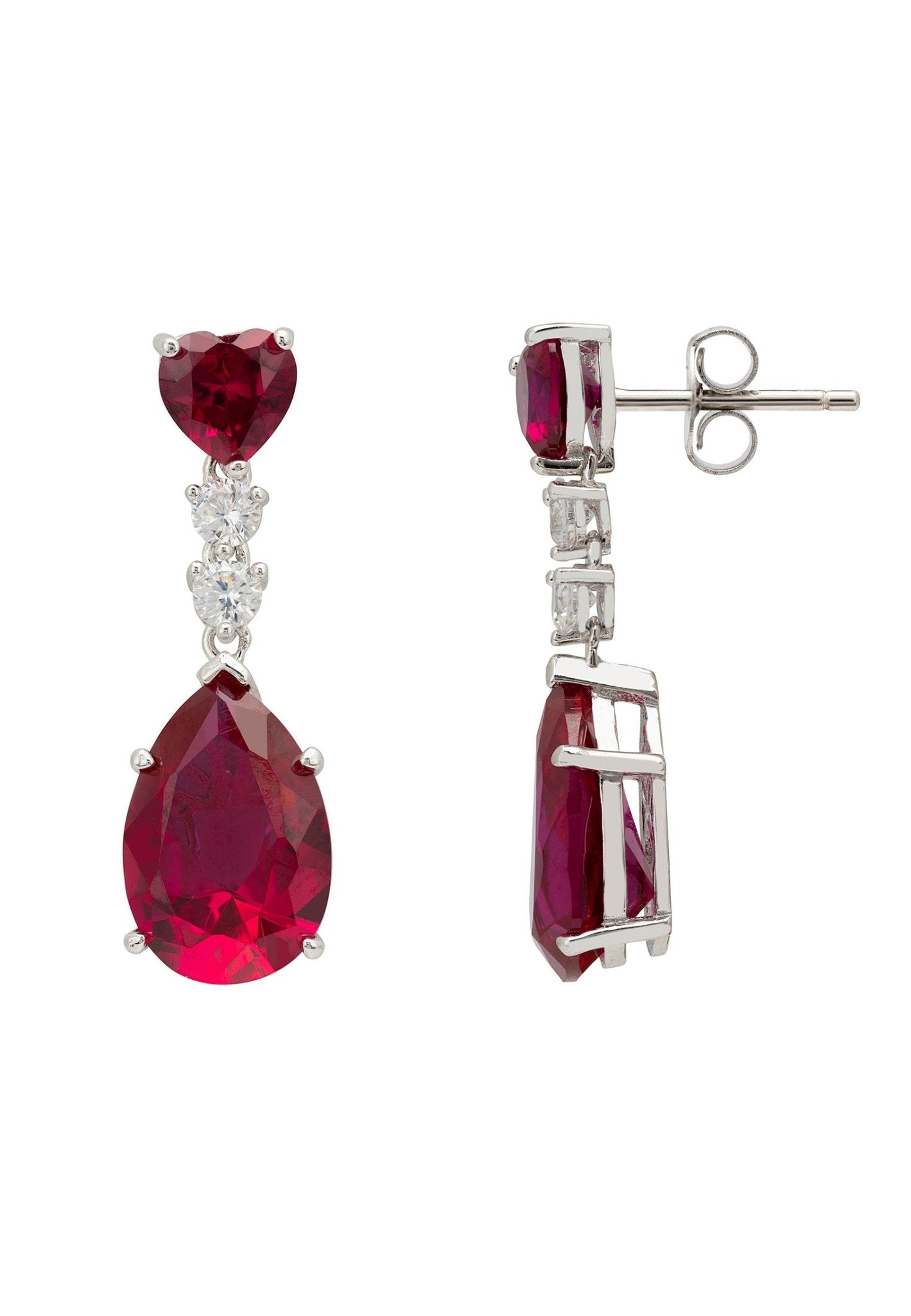 RUBIES TEADROP - EARRINGS