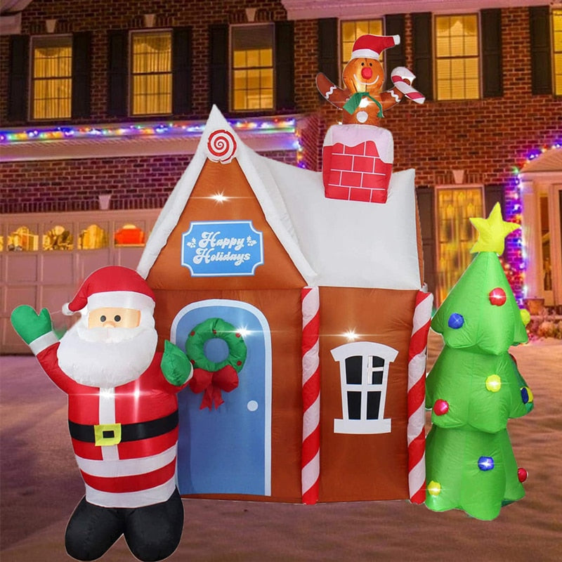 SANTA JINGER BREAD HOUSE - INFLATABLE