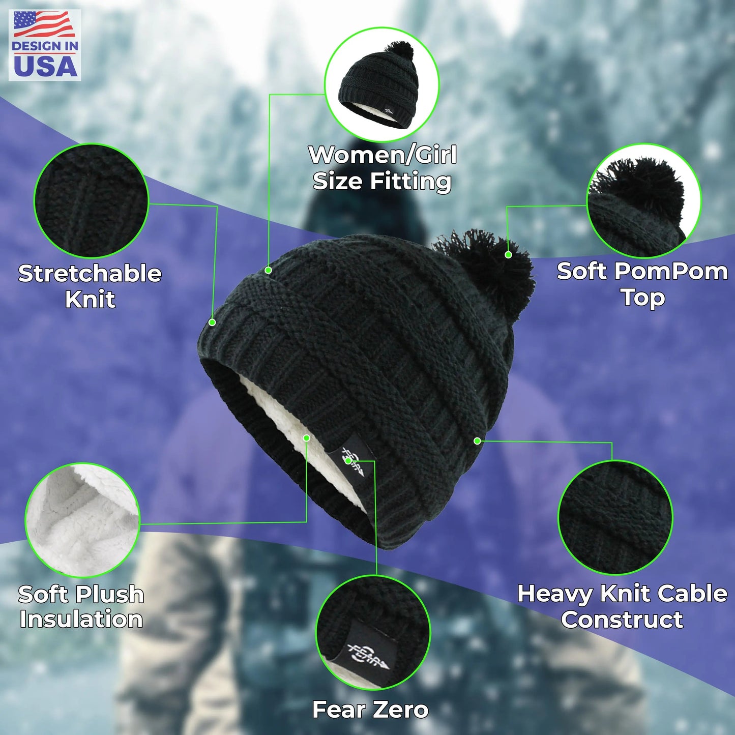 Women Winter Beanie Hat