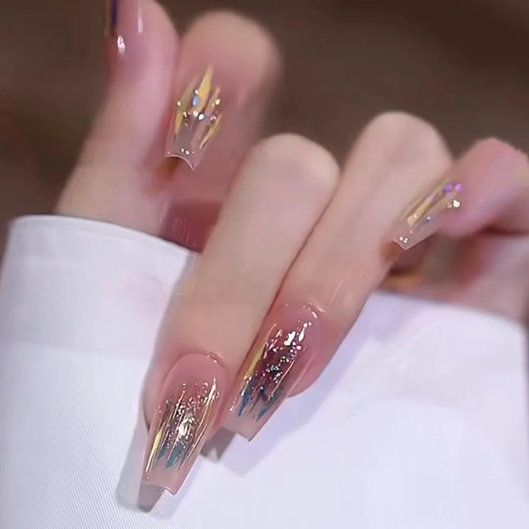 Droped Diamond - Artificial Nails
