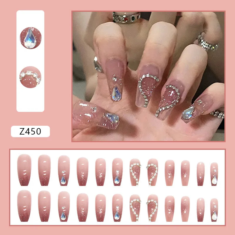 Droped Diamond - Artificial Nails