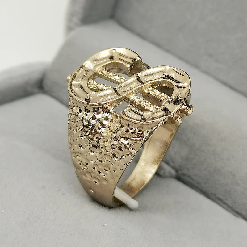 Luxury Golden Dollar Ring | Mens Jewellery