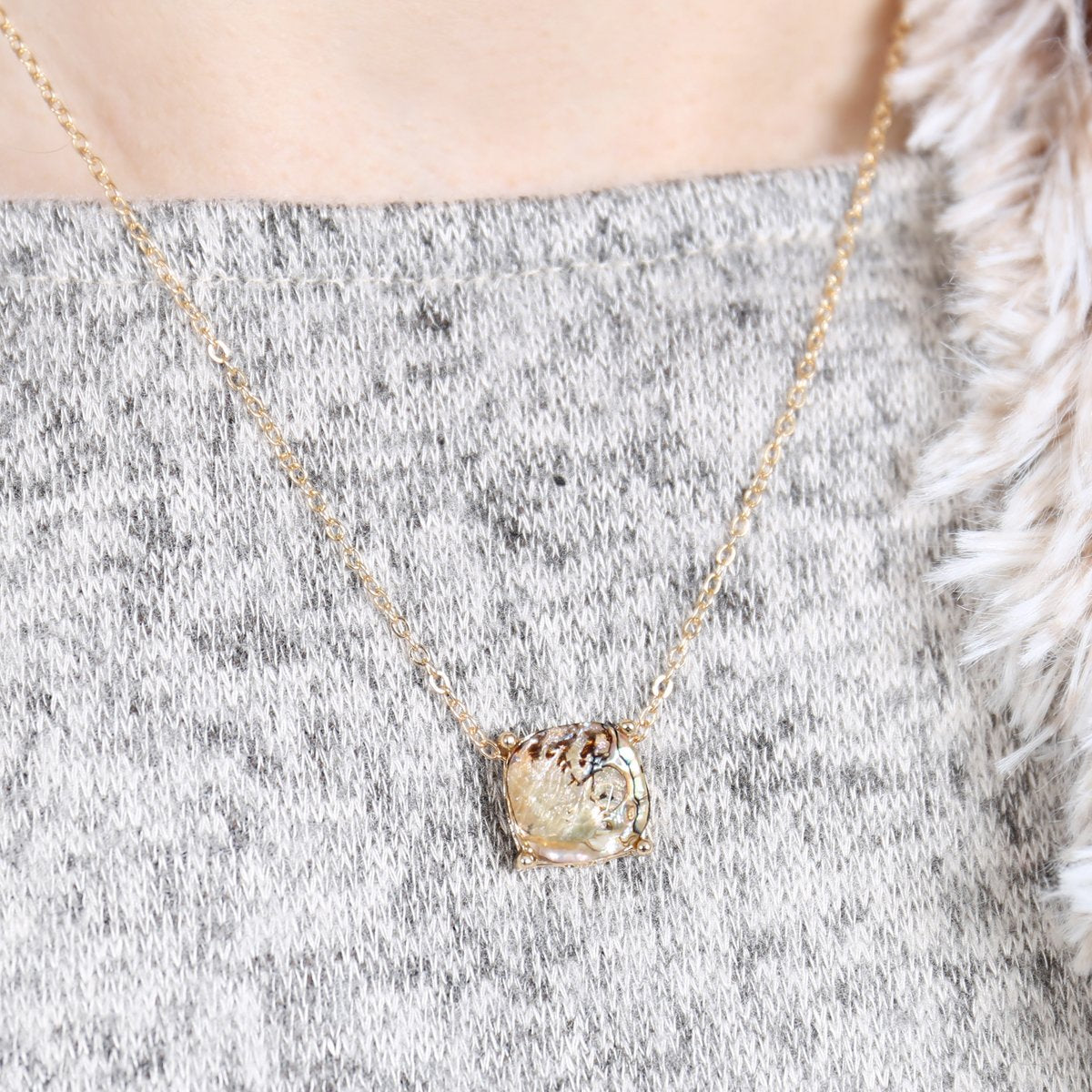 17155 - 12mm Cushion Cut Charm Necklace