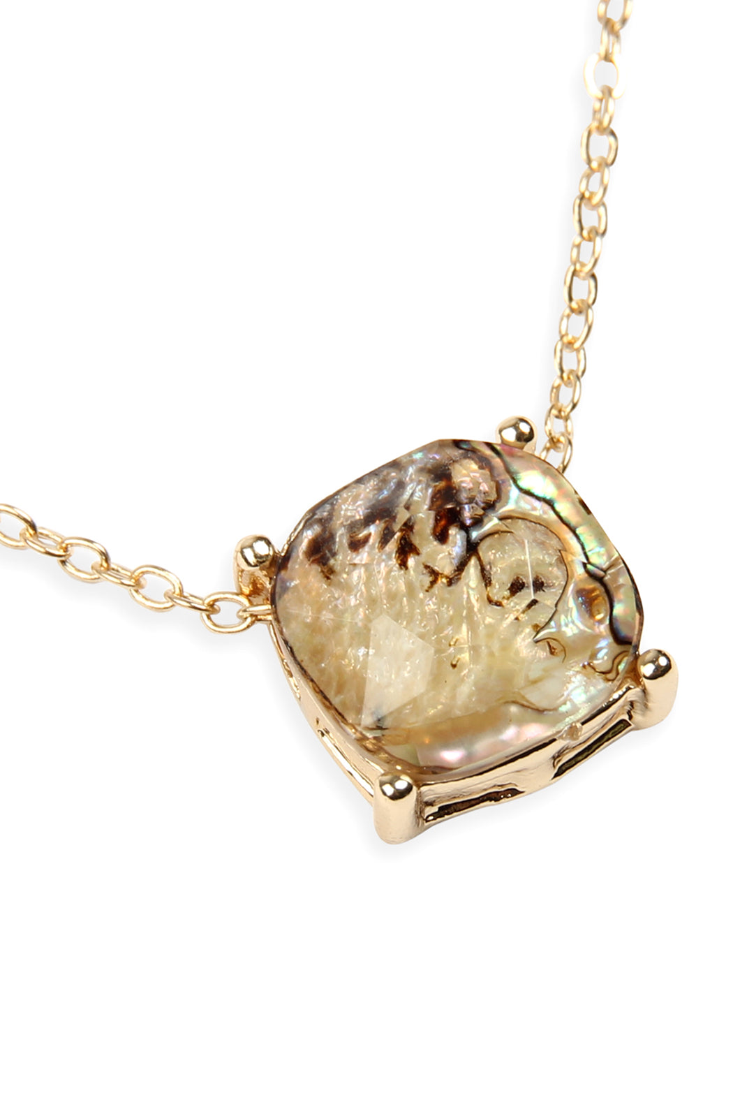 17155 - 12mm Cushion Cut Charm Necklace