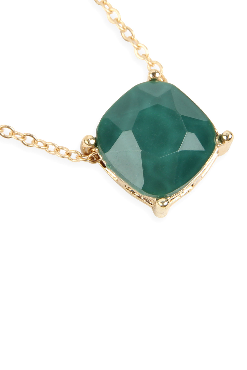 17155 - 12mm Cushion Cut Charm Necklace