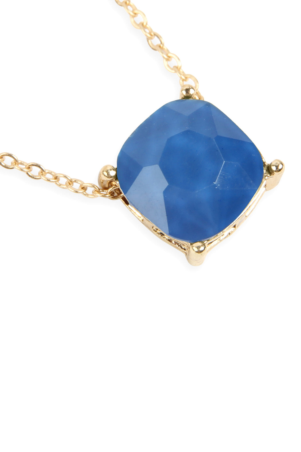 17155 - 12mm Cushion Cut Charm Necklace