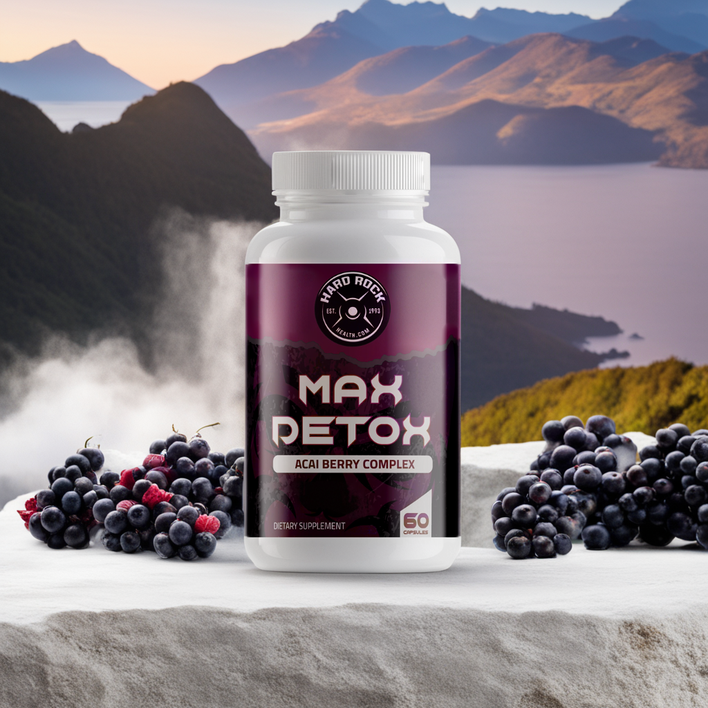 Max Detox ACAI Berry Complex- 100% Natural 60 Capsules