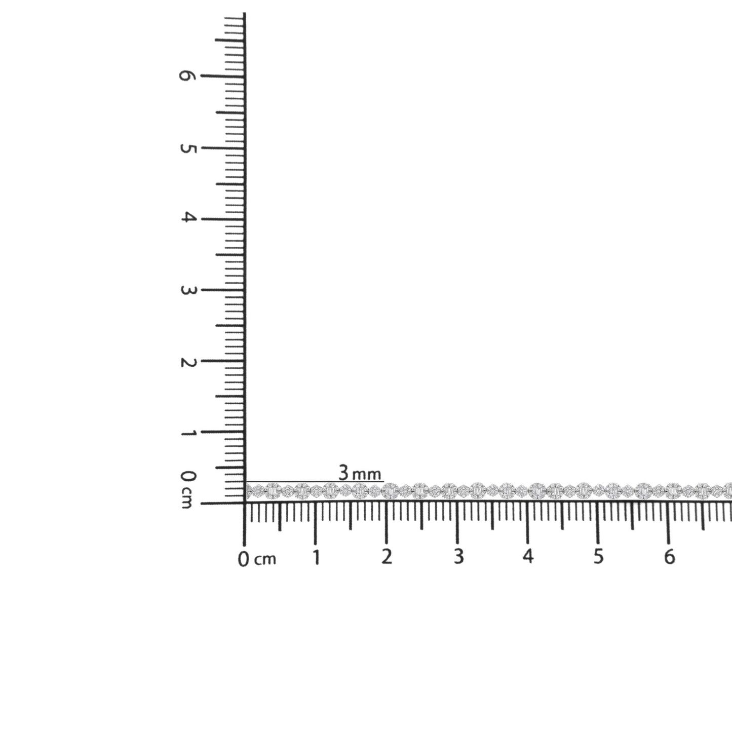 10K White Gold 4.0 Cttw Brilliant Round-Cut and Baguette Diamond Floral Cluster Link Bracelet (I-J Clarity, I1-I2 Color)