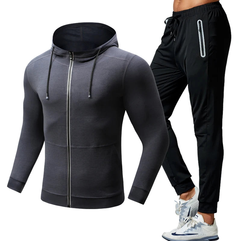 2 Pieces Men Yoga Sports Wear Men Activewear Sport Fitness Clothing Sets Gym Clothes Sports Wear
