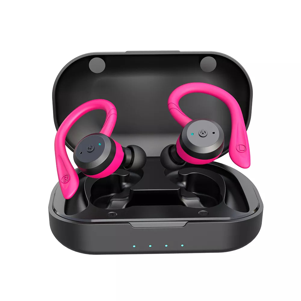 20 Hours Play Time Swimming Waterproof Bluetooth Earphone Dual Wear Style Sport Wireless Headset TWS Ipx7 Earbuds Stereo