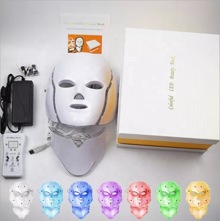 2021 Hot Sale PDT Colorful Skin 7 Colors Face Mask Beauty Custom Facial Beauty Led Mask