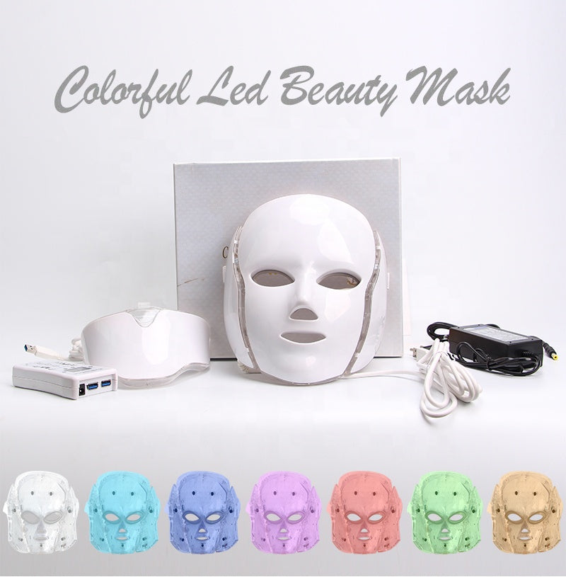2021 Hot Sale PDT Colorful Skin 7 Colors Face Mask Beauty Custom Facial Beauty Led Mask