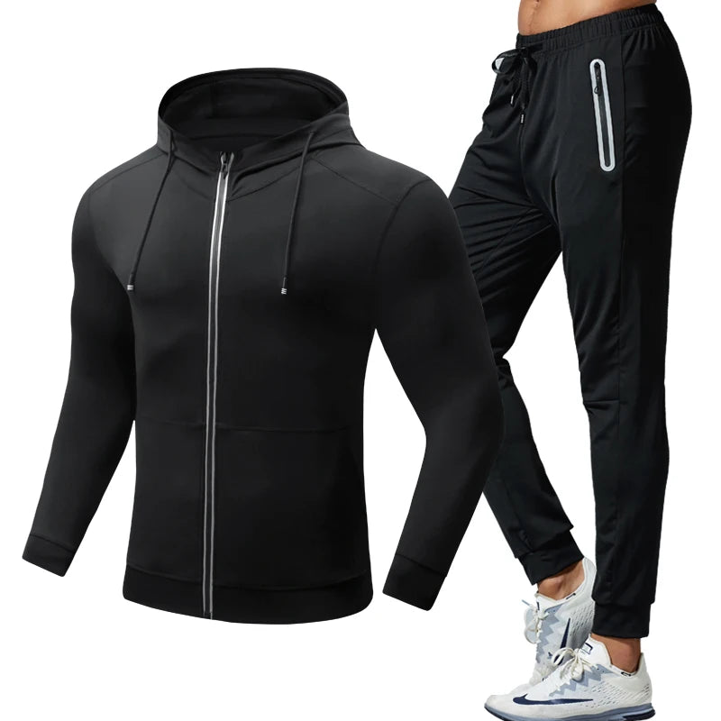 2 Pieces Men Yoga Sports Wear Men Activewear Sport Fitness Clothing Sets Gym Clothes Sports Wear
