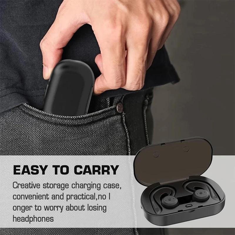 20 Hours Play Time Swimming Waterproof Bluetooth Earphone Dual Wear Style Sport Wireless Headset TWS Ipx7 Earbuds Stereo