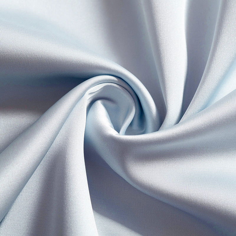 2021 High Quality Stain Dresses Women Fashion Sexy Sling Low-Cut Lace-Up High Waist Women's Dress