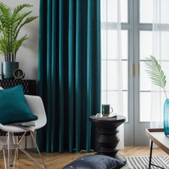 2021 Luxury Jacquard Curtain Panel With Attached Waterfall Valance