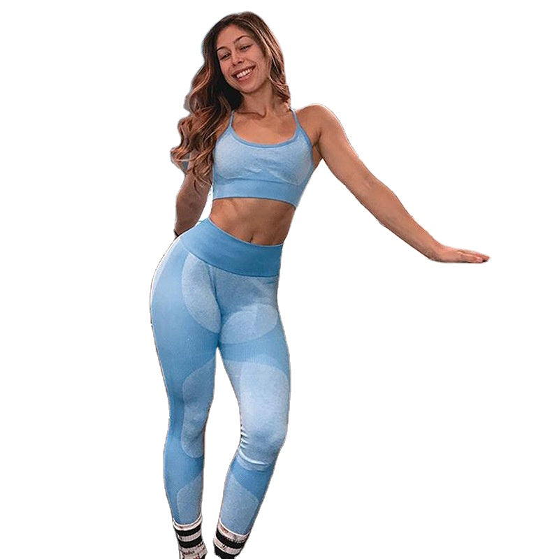 2019 Hot Sale Custom Logo Women Nylon Gym Wear Fitness Seamless Sport Yoga Sets