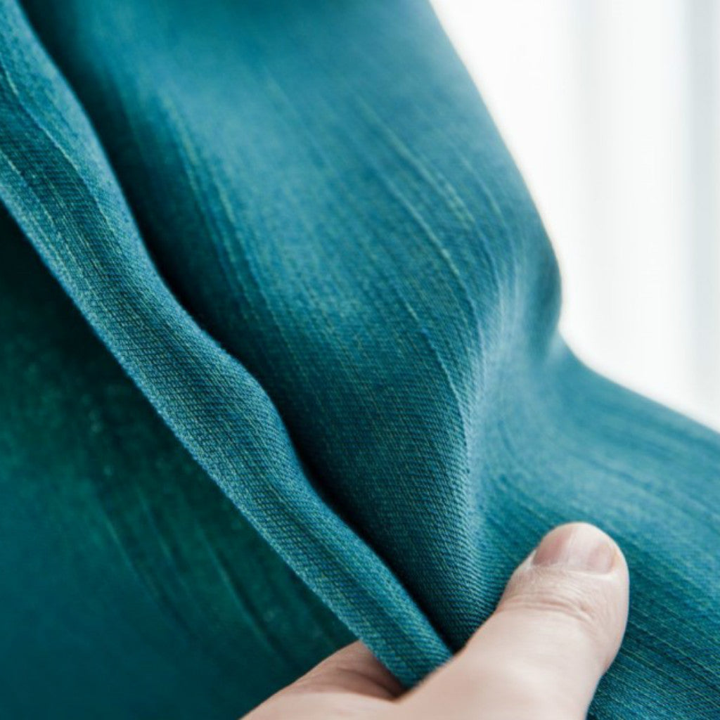 2021 Luxury Jacquard Curtain Panel With Attached Waterfall Valance