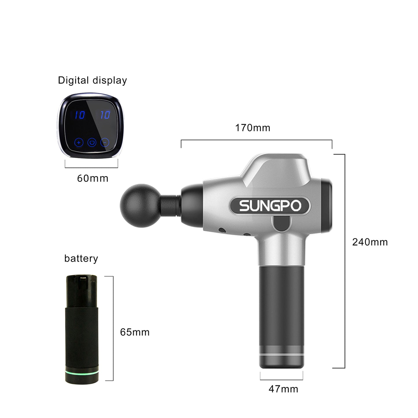 2020 Factory Patented Fascia Massager Muscle Massage Gun Massage Therapy Gun