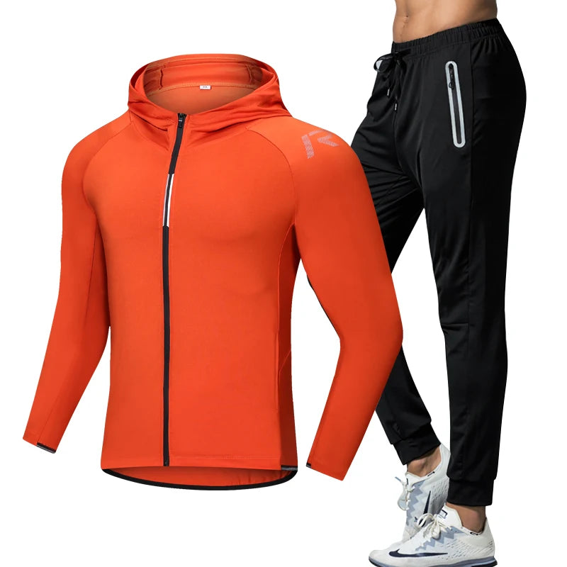 2 Pieces Men Yoga Sports Wear Men Activewear Sport Fitness Clothing Sets Gym Clothes Sports Wear