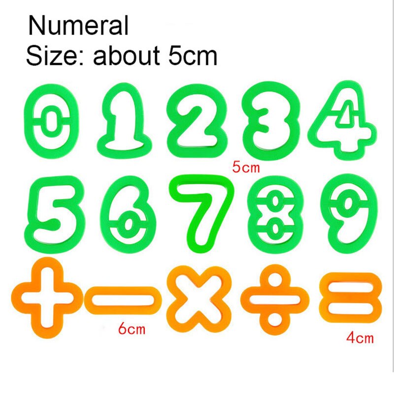 15/26/41pcs Play Dough Tool Kit Letter Number DIY Plasticine Mold Modeling Clay Accessories Slime Plastic Set Moulds Toy for Kid