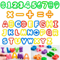 15/26/41pcs Play Dough Tool Kit Letter Number DIY Plasticine Mold Modeling Clay Accessories Slime Plastic Set Moulds Toy for Kid