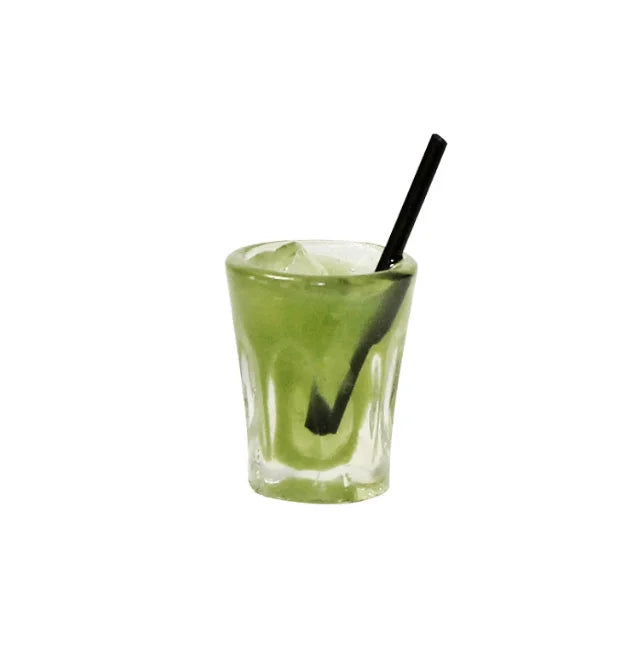 1/6 1/12  Doll House Simulation Miniature Mini Matcha Beverage Cup Model Decor