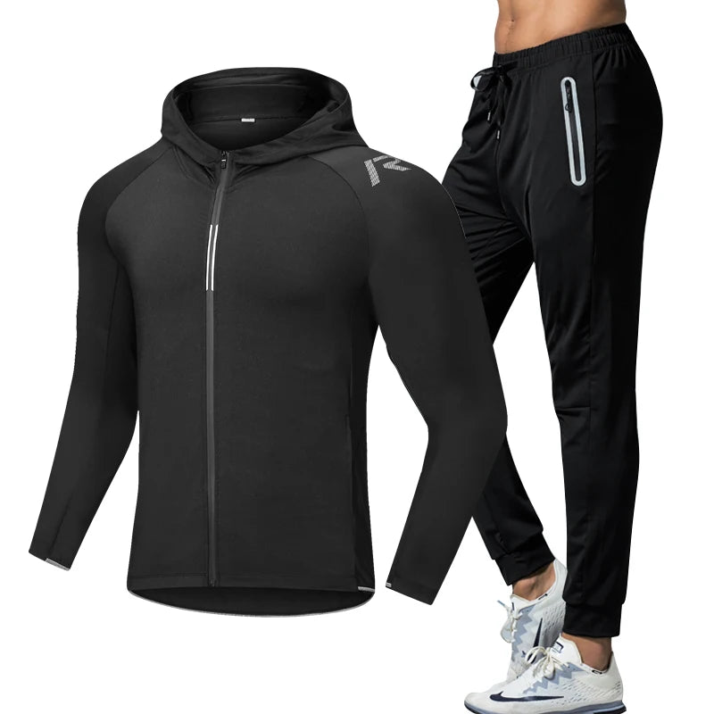 2 Pieces Men Yoga Sports Wear Men Activewear Sport Fitness Clothing Sets Gym Clothes Sports Wear