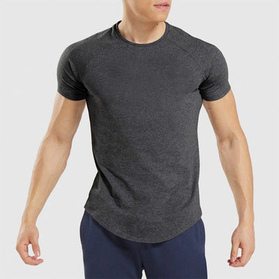 2021 Custom Men's Short Summer Short Sleeve Sports T-Shirts Slim Fit Mens Oem Men T-Shirt