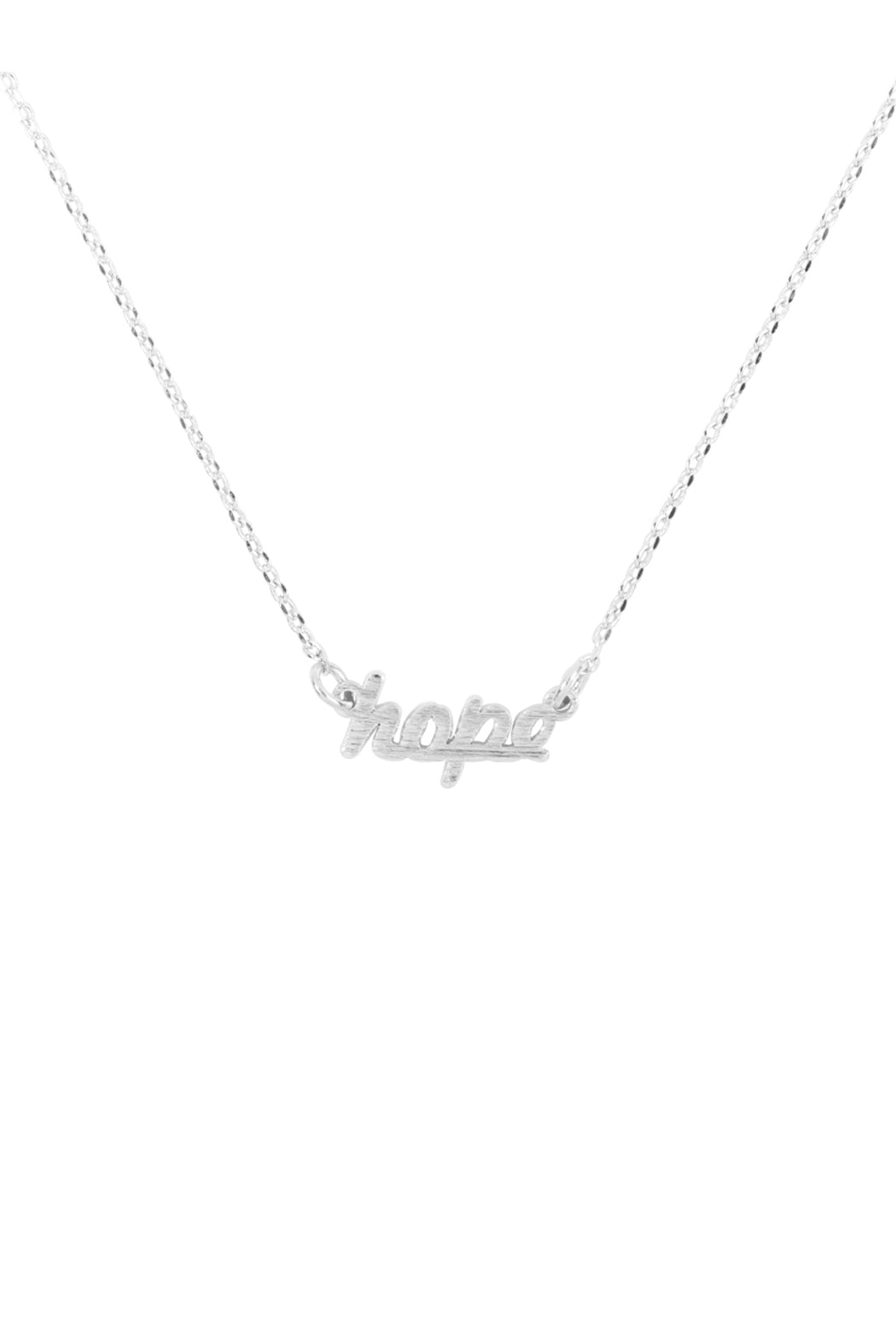 "Hope" Script Chain Necklace