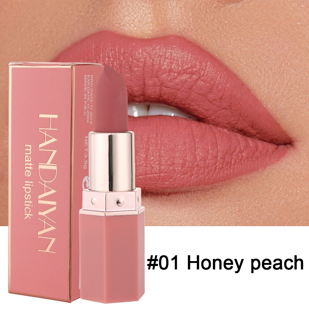 Nude Matte Lipstick Waterproof Long Lasting Non-stick Cup Lip Stick Not Fading Sexy Red Pink Velvet Lipsticks Makeup Cosmetics