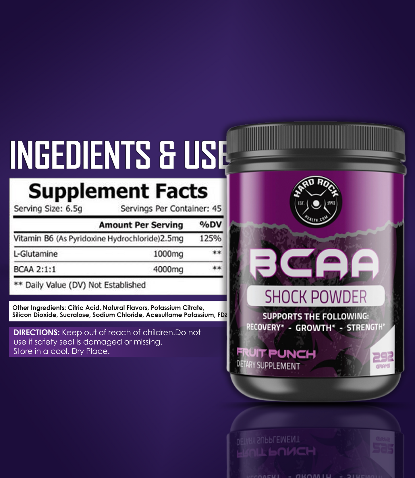 BCAA Shock Powder (Fruit Punch)